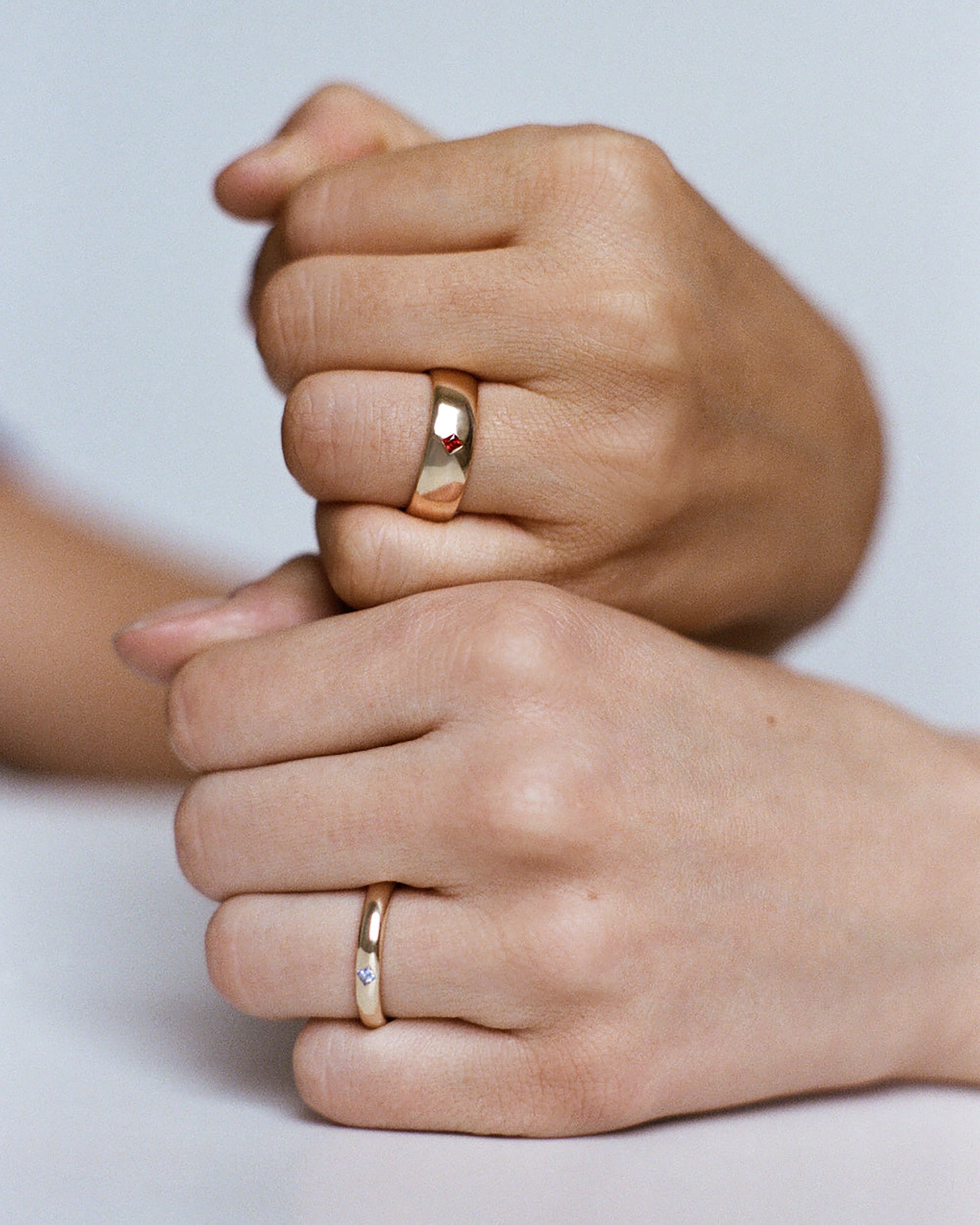 Small Birthstone Row Ring