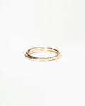 Small Demi-Pave Diamond Current Ring