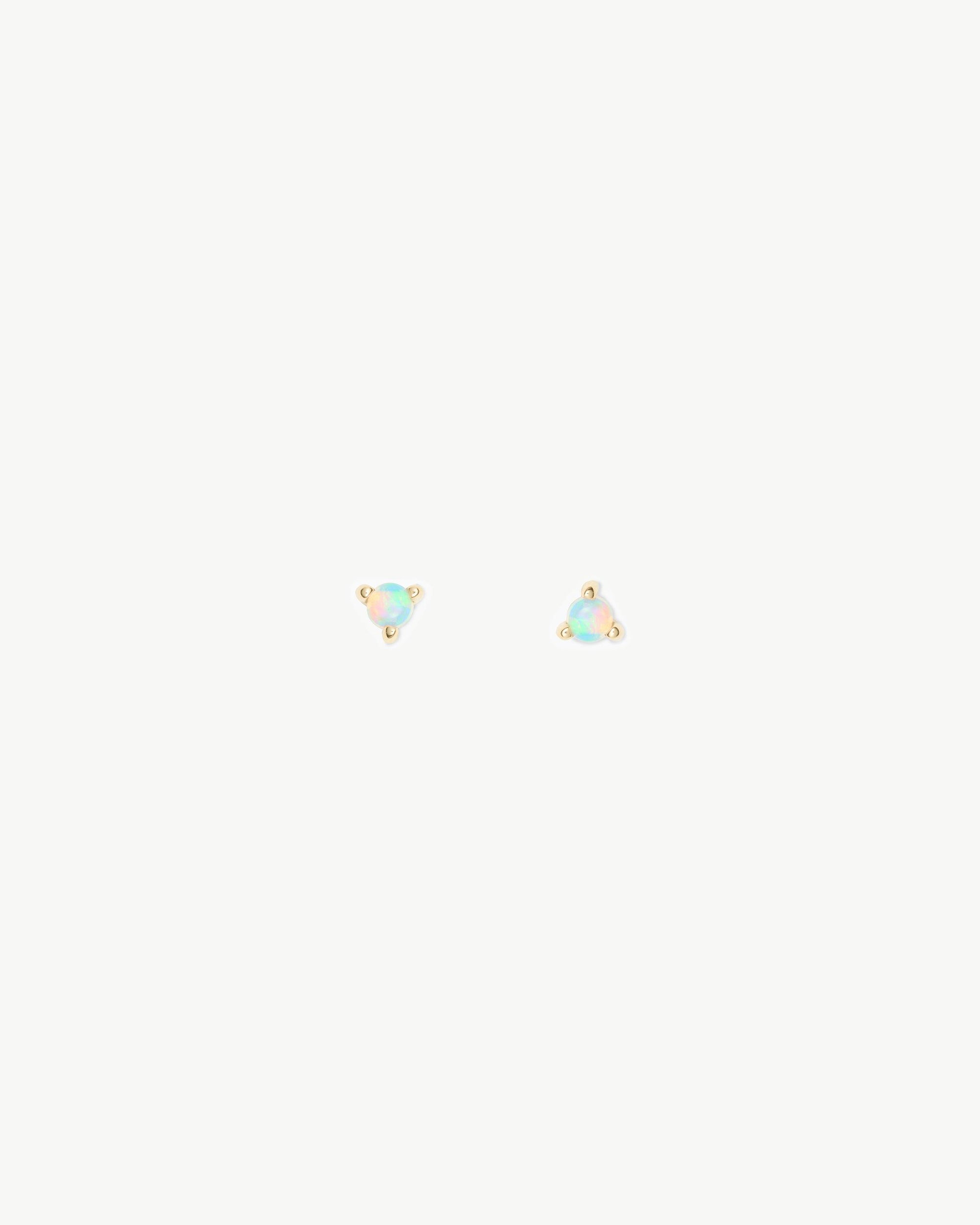 Small Opal Stud Earring