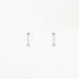 Small Opal Two-Step Chain Earring