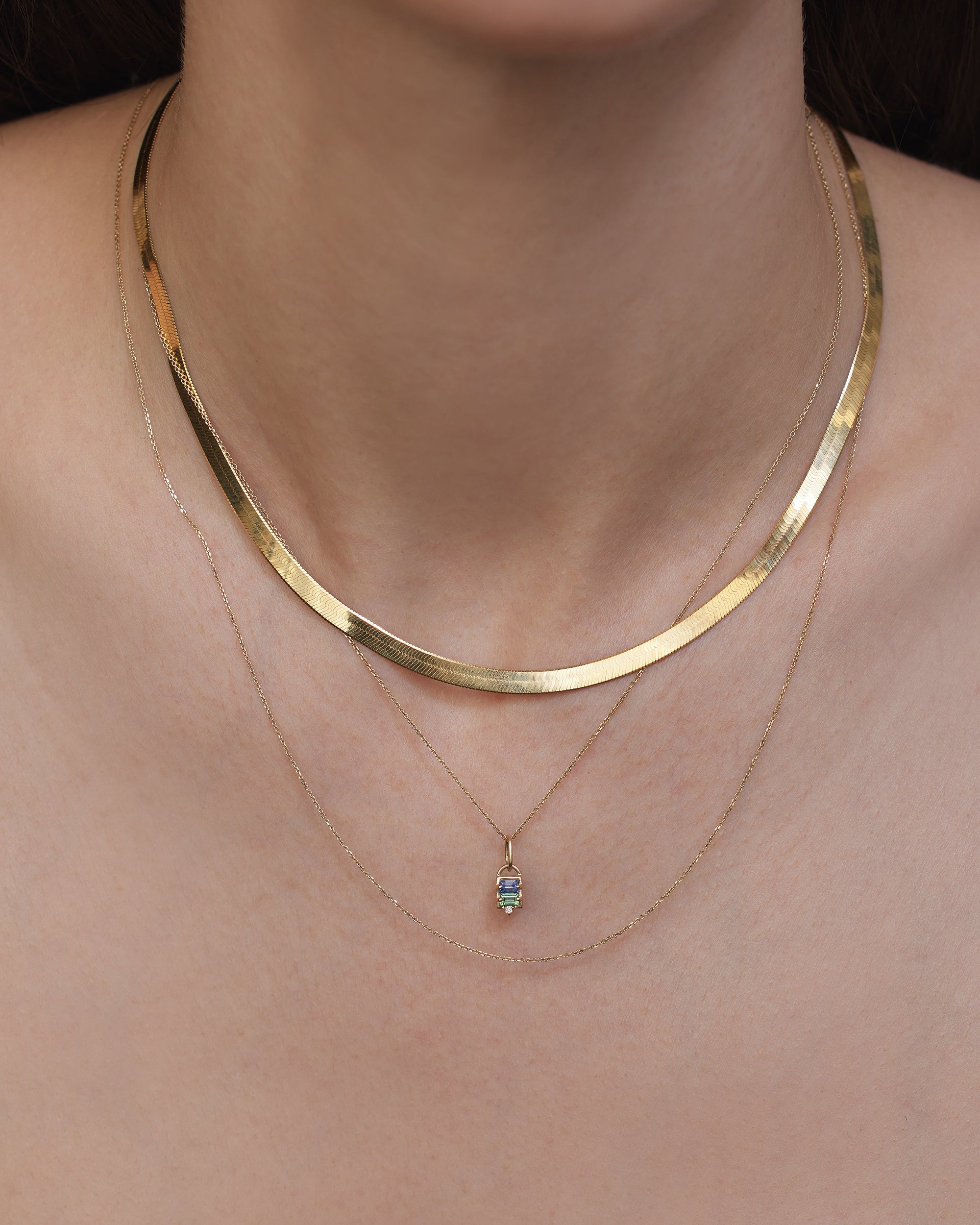 Three Stone Numerology Pendant