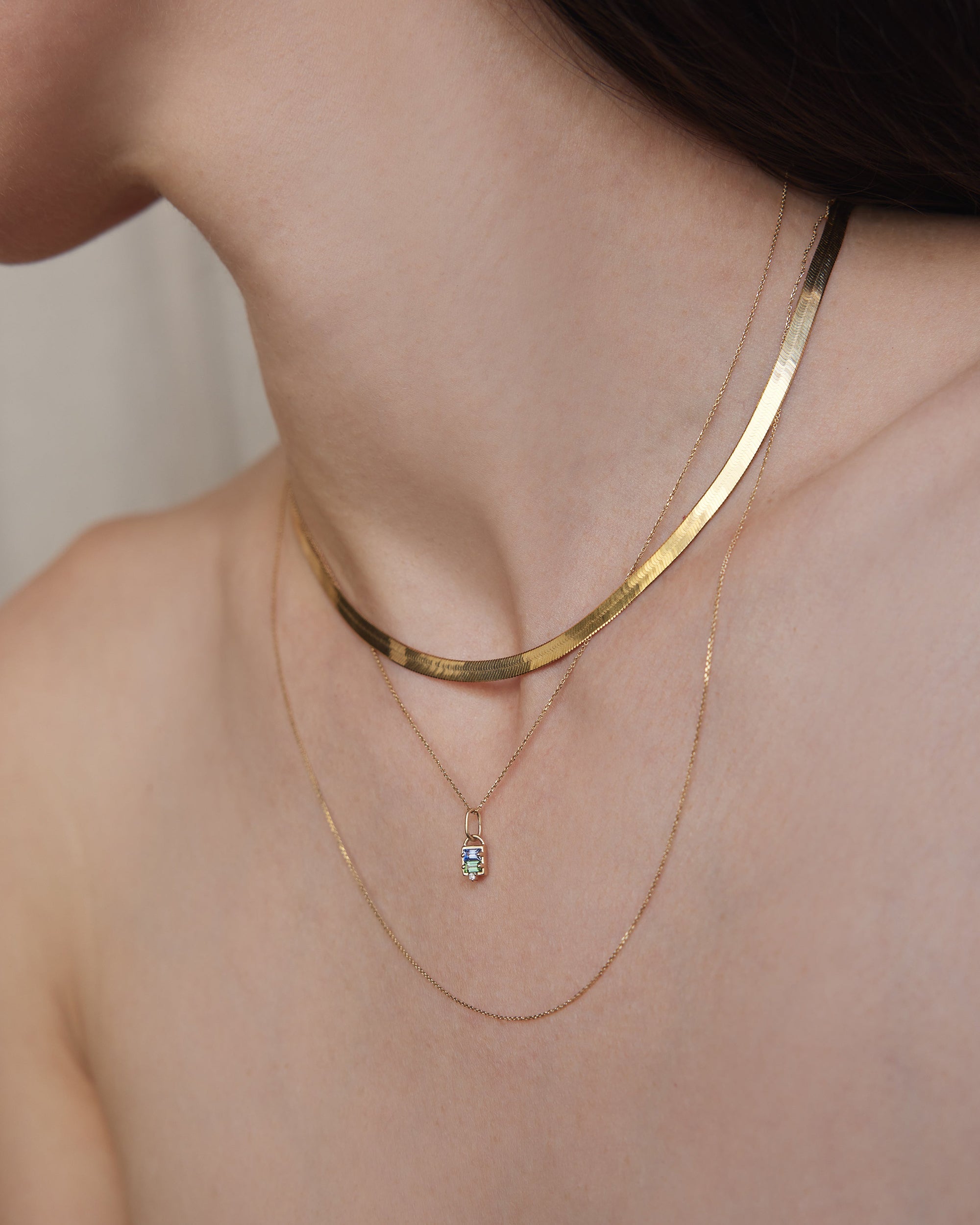 Three Stone Numerology Pendant