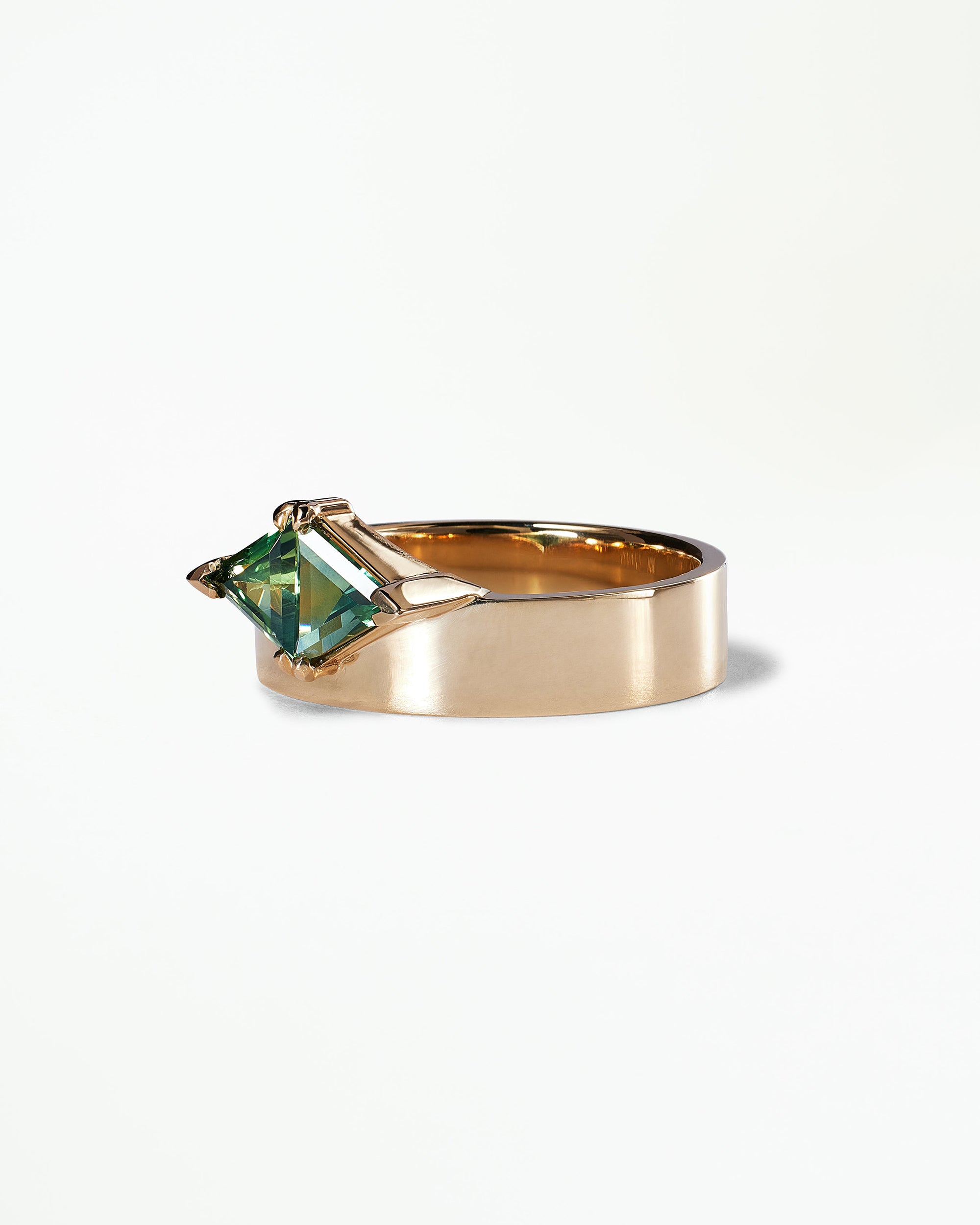 Triangle Cut Sapphire Bricolage Ring No. 24