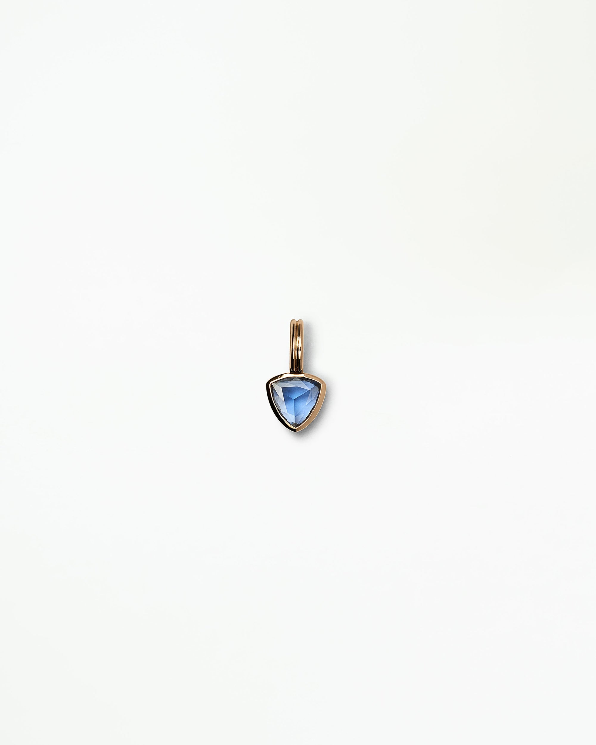 Trillion Cut Sapphire Rain Pendant No. 13