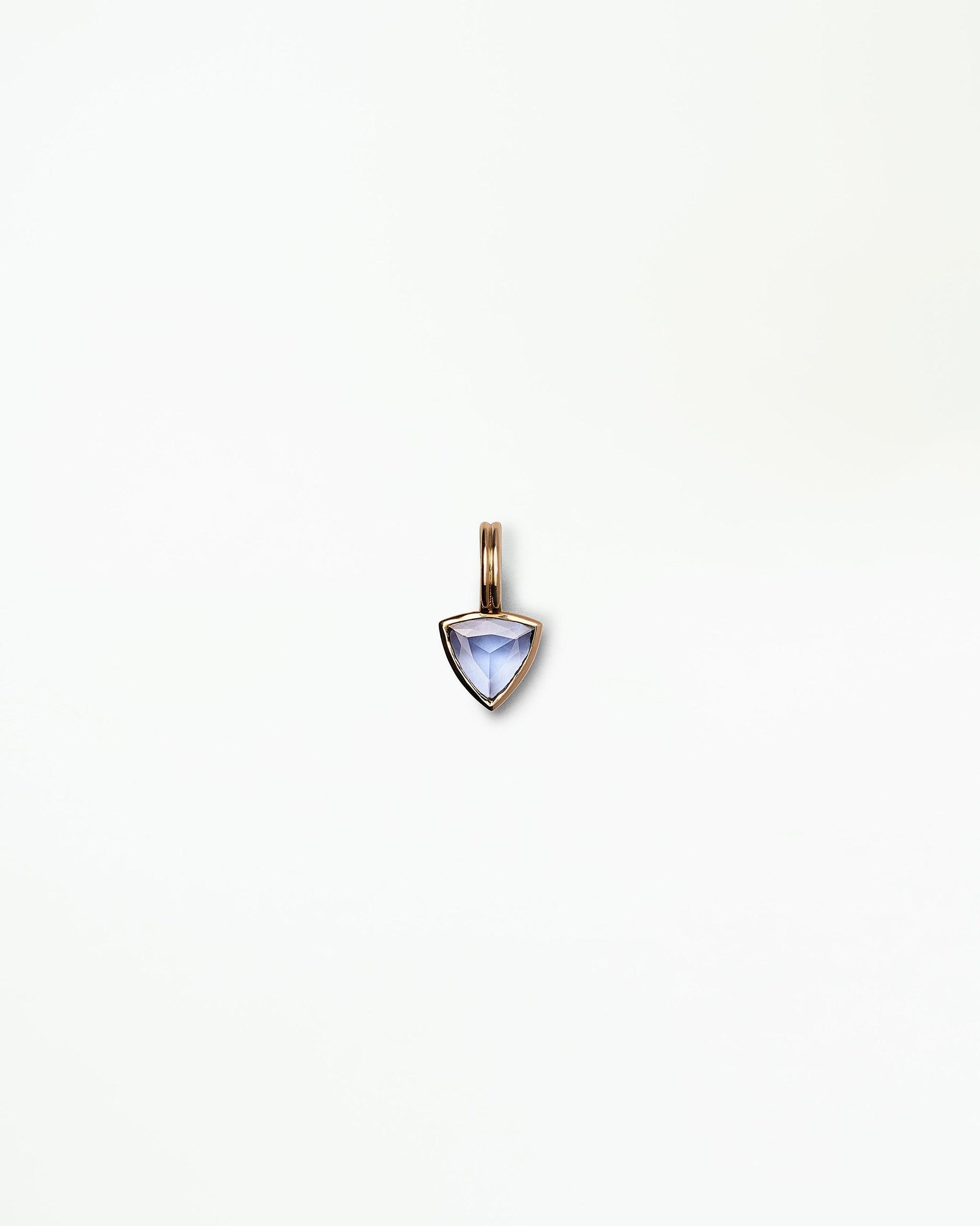 Trillion Cut Sapphire Rain Pendant No. 7