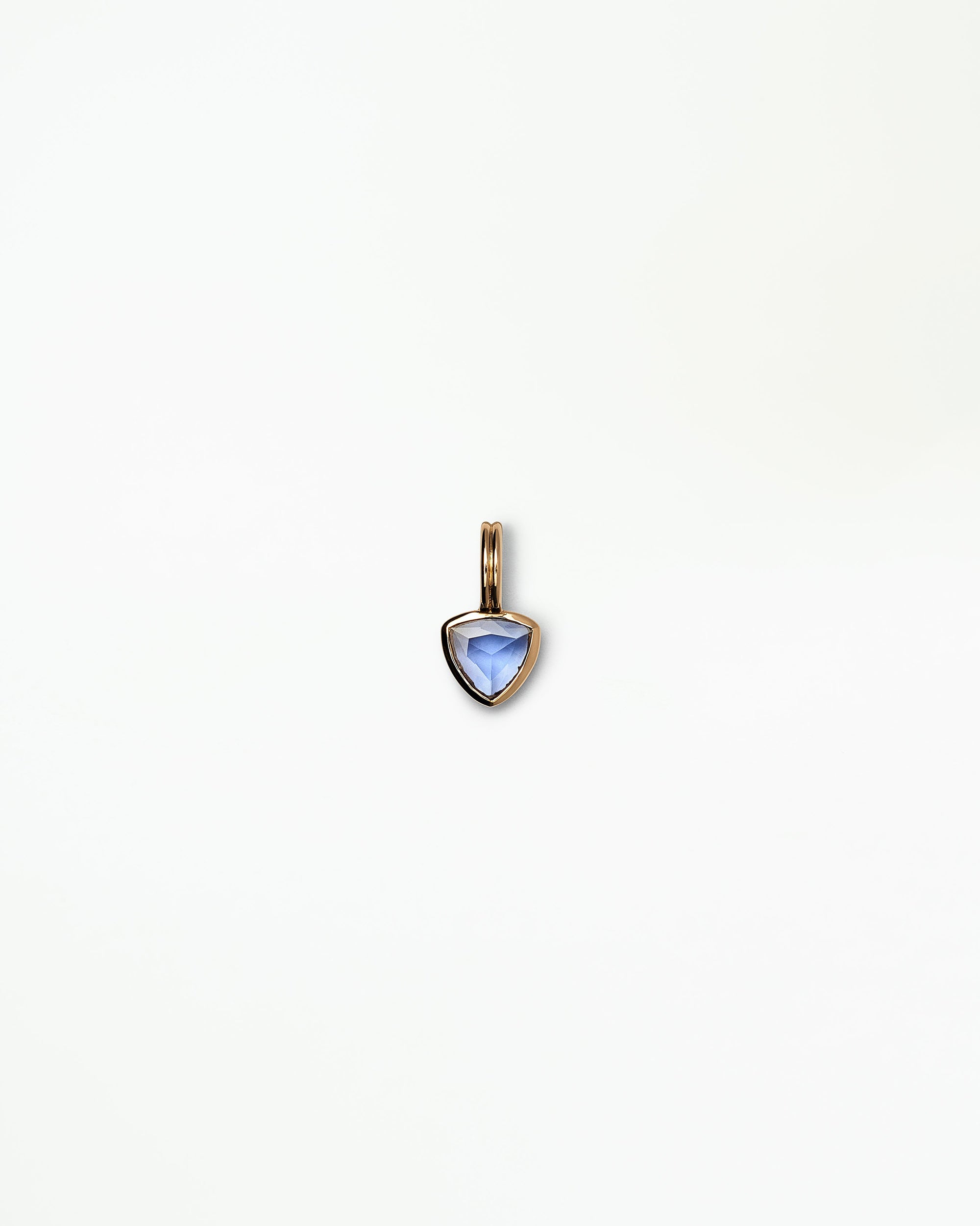 Trillion Cut Sapphire Rain Pendant No. 8