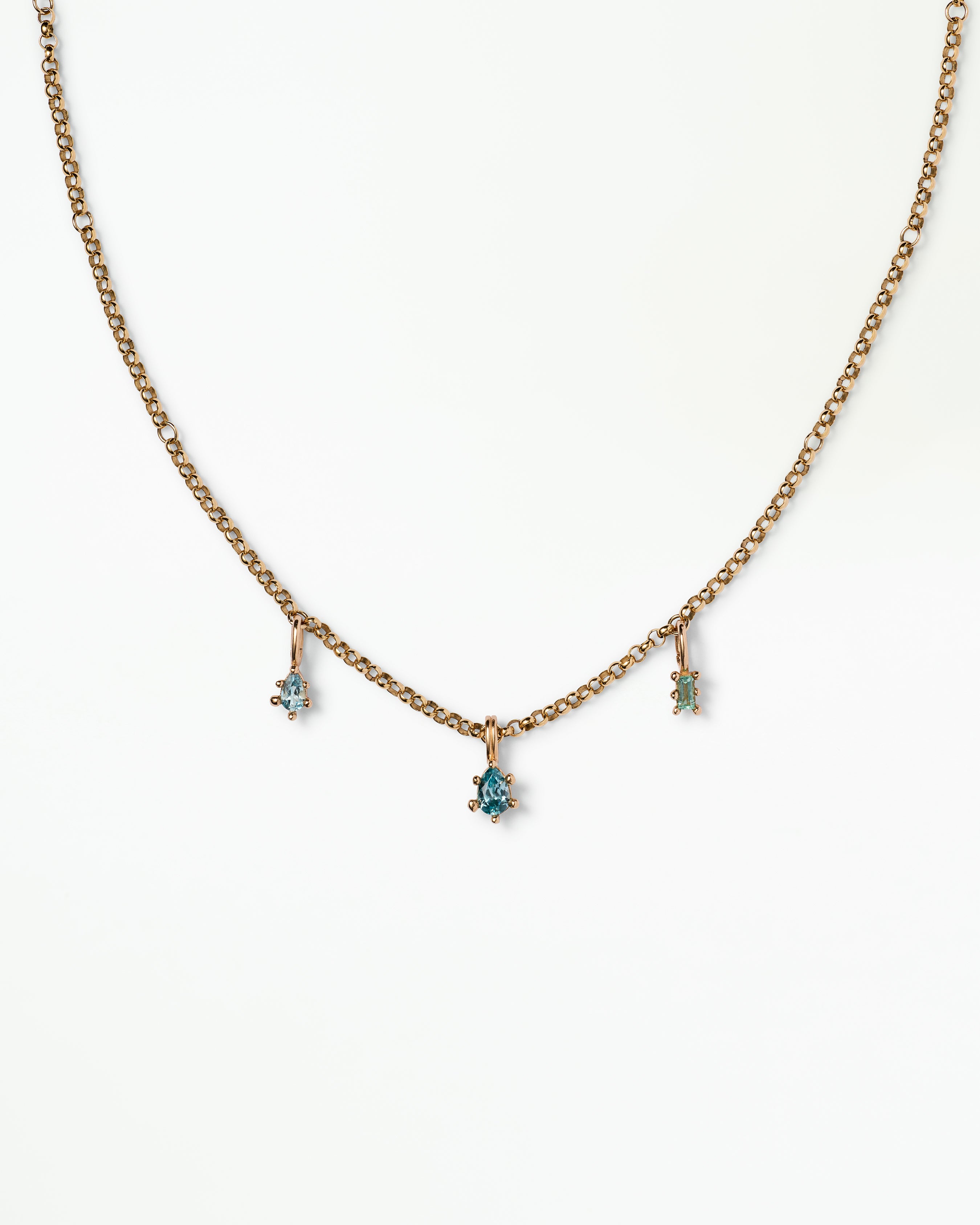 Hinged Charm Orbit Necklace