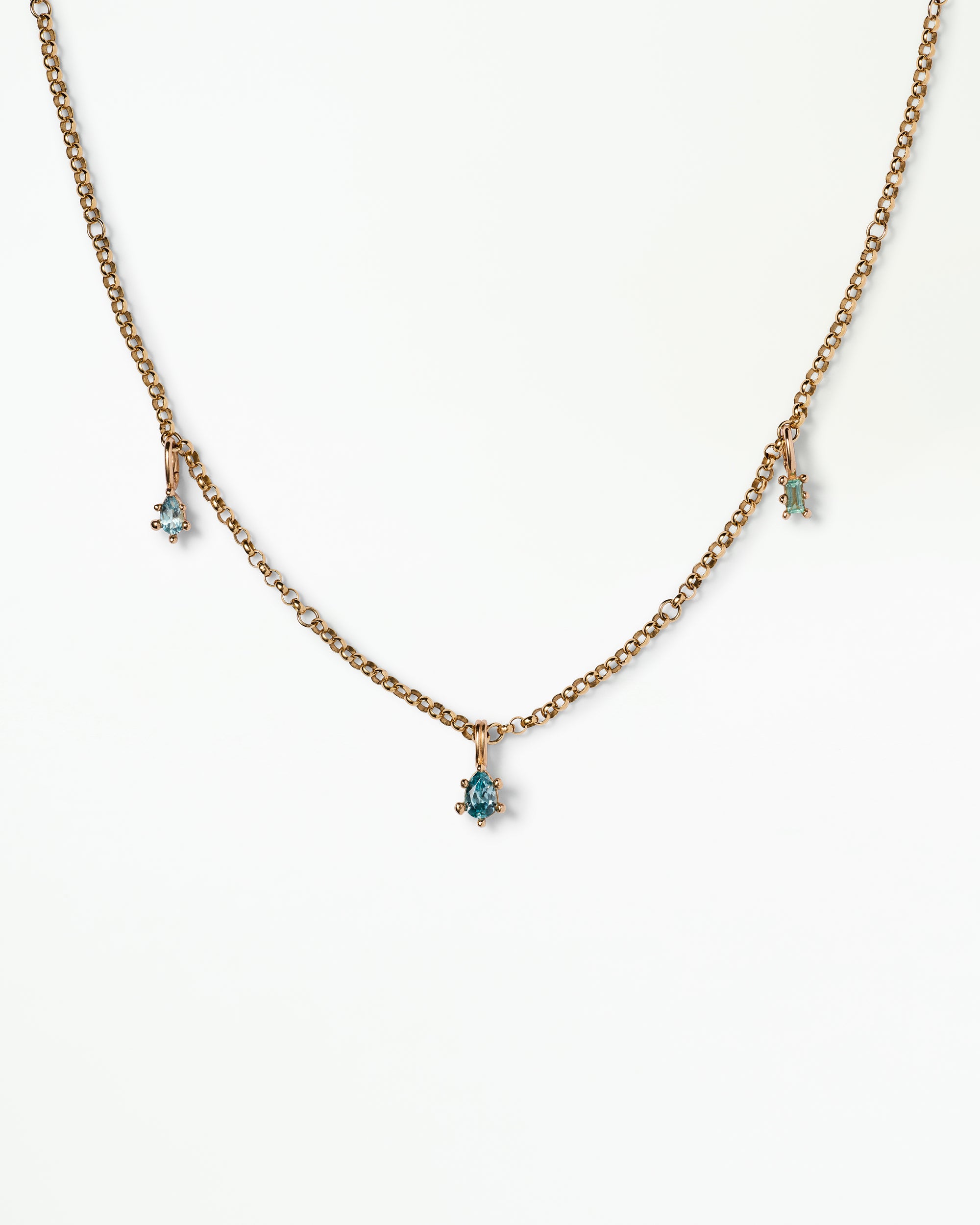 Hinged Charm Orbit Necklace