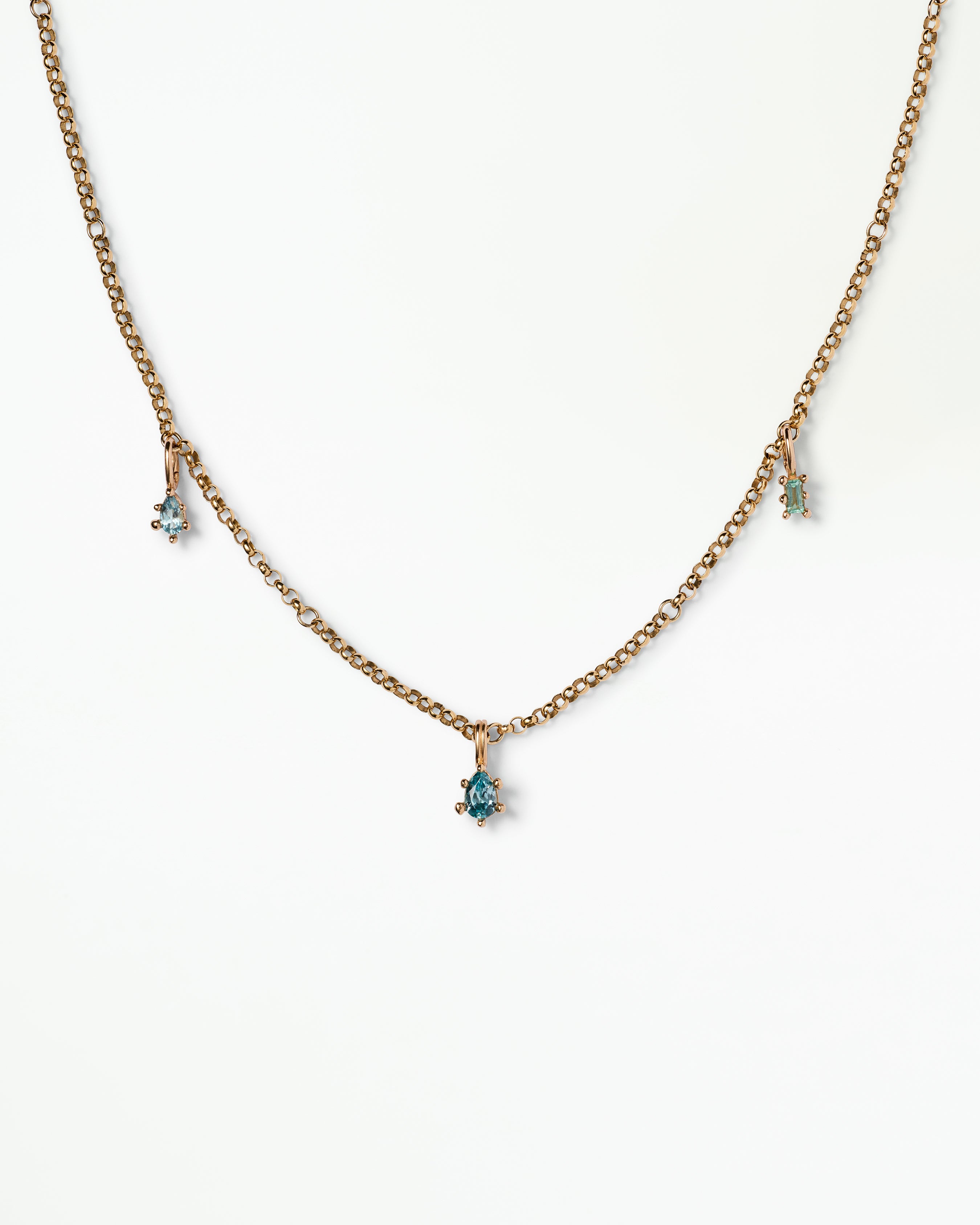 Hinged Charm Orbit Necklace