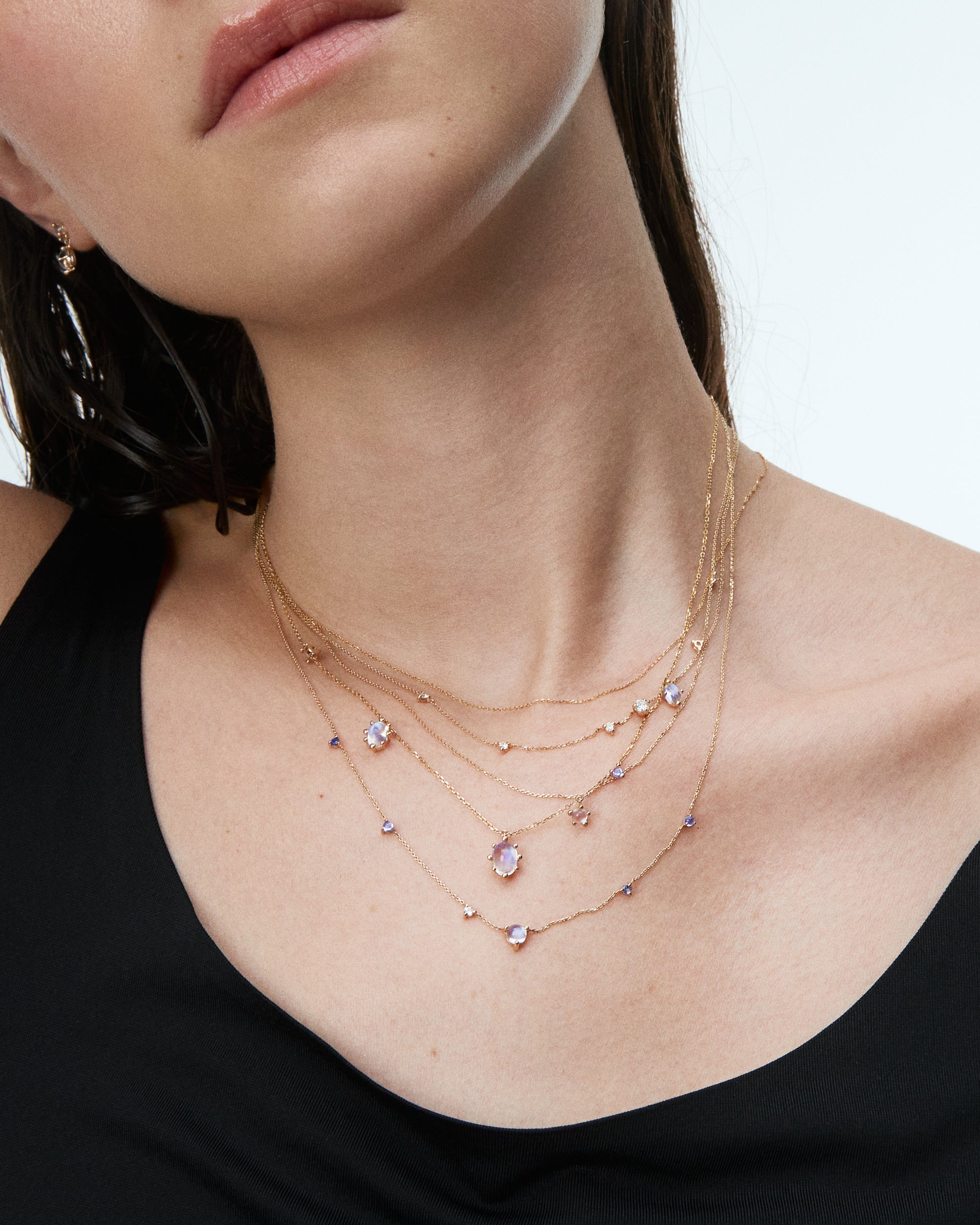 Moonstone Drop Necklace
