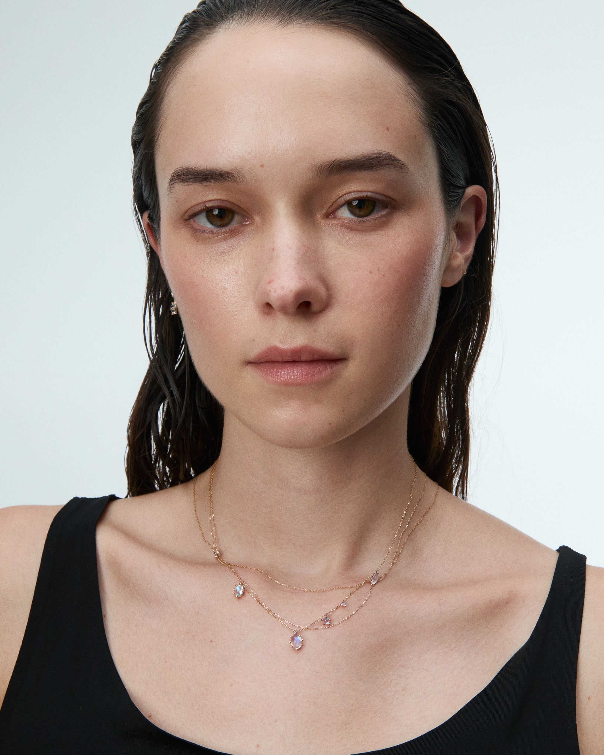 Moonstone Drop Necklace