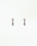 Oval Moonstone Drop Earring