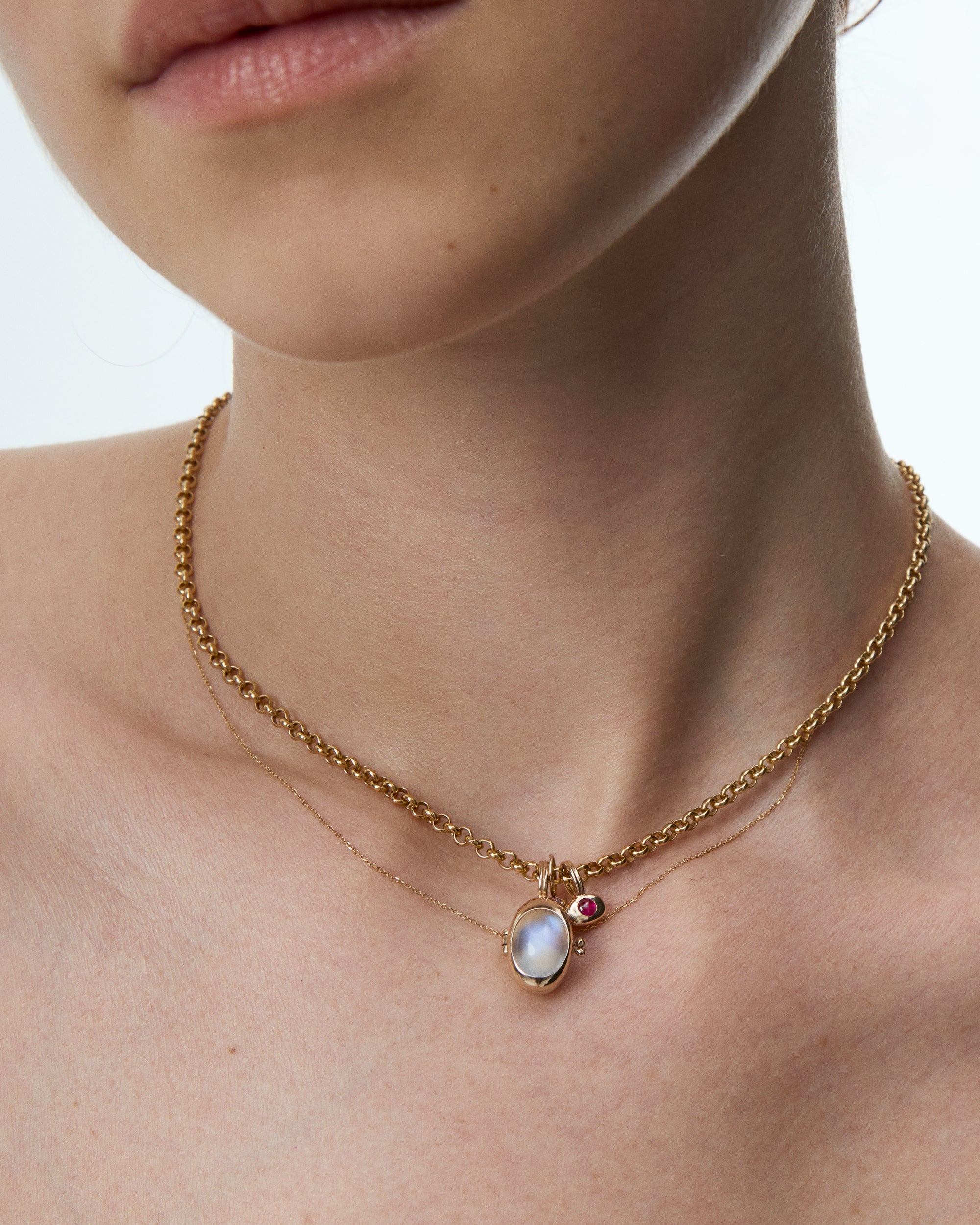 Oval Moonstone Portal Locket