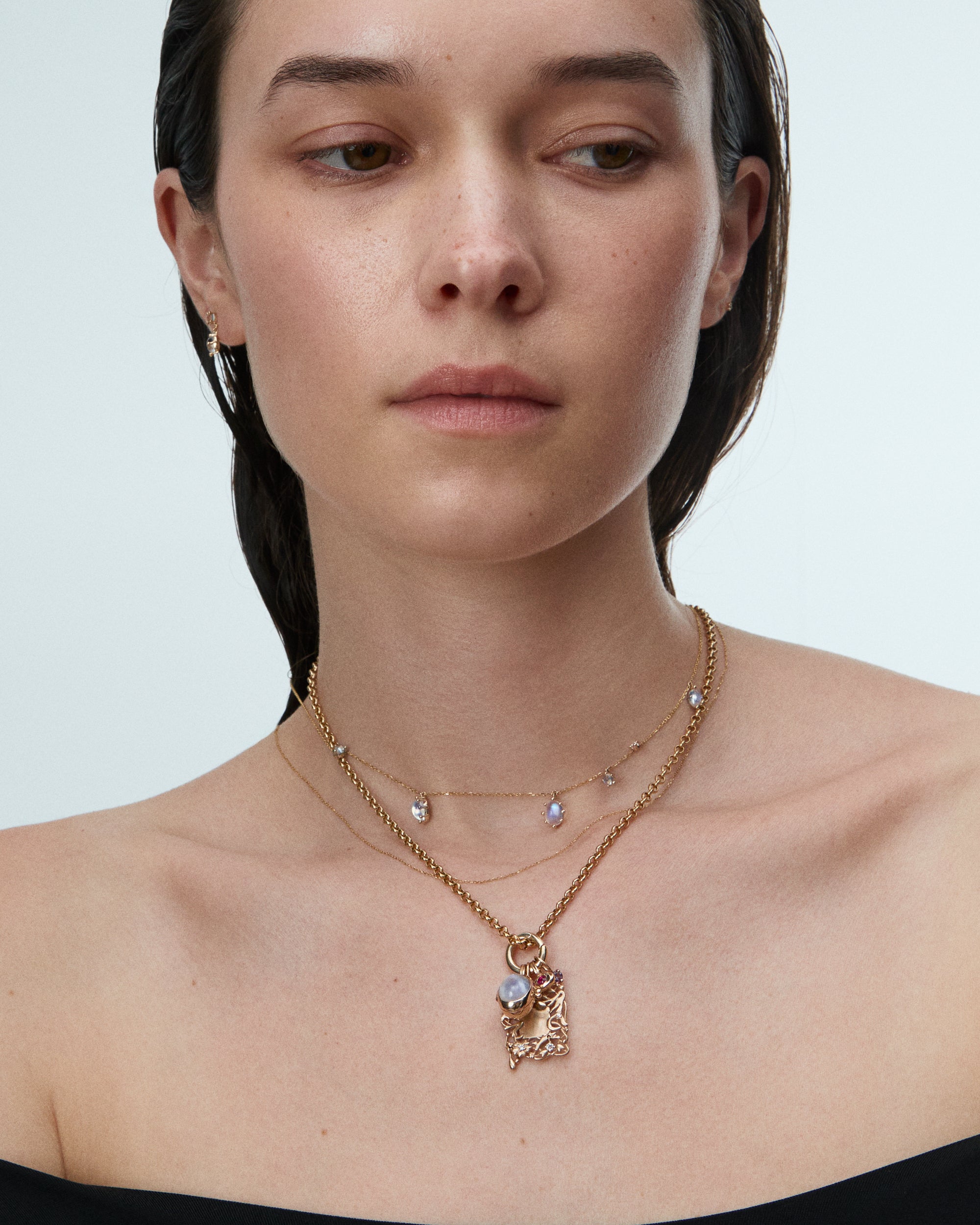 Oval Moonstone Portal Locket
