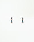 Sapphire and Aquamarine Drop Earring