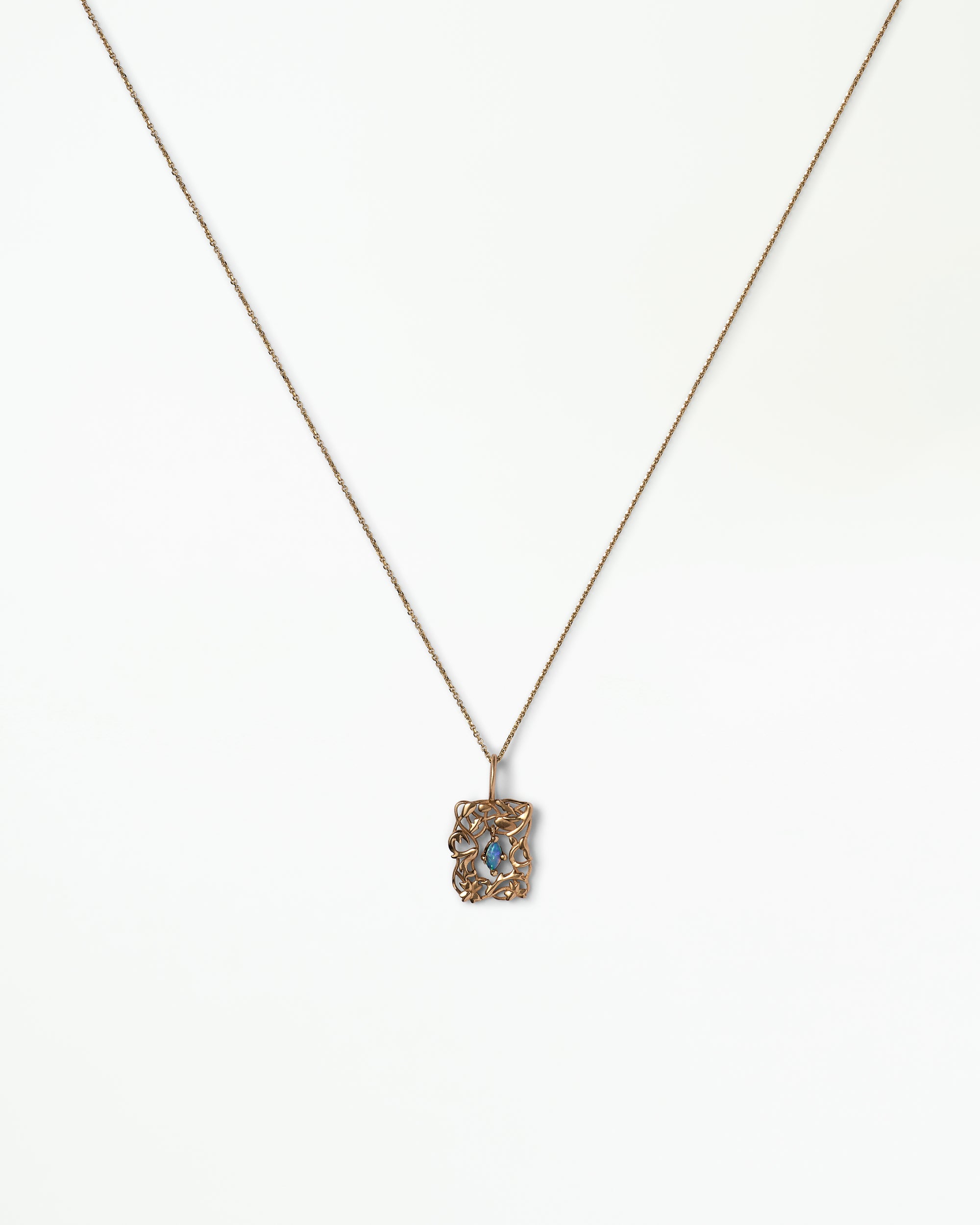Small Opal Lace Pendant