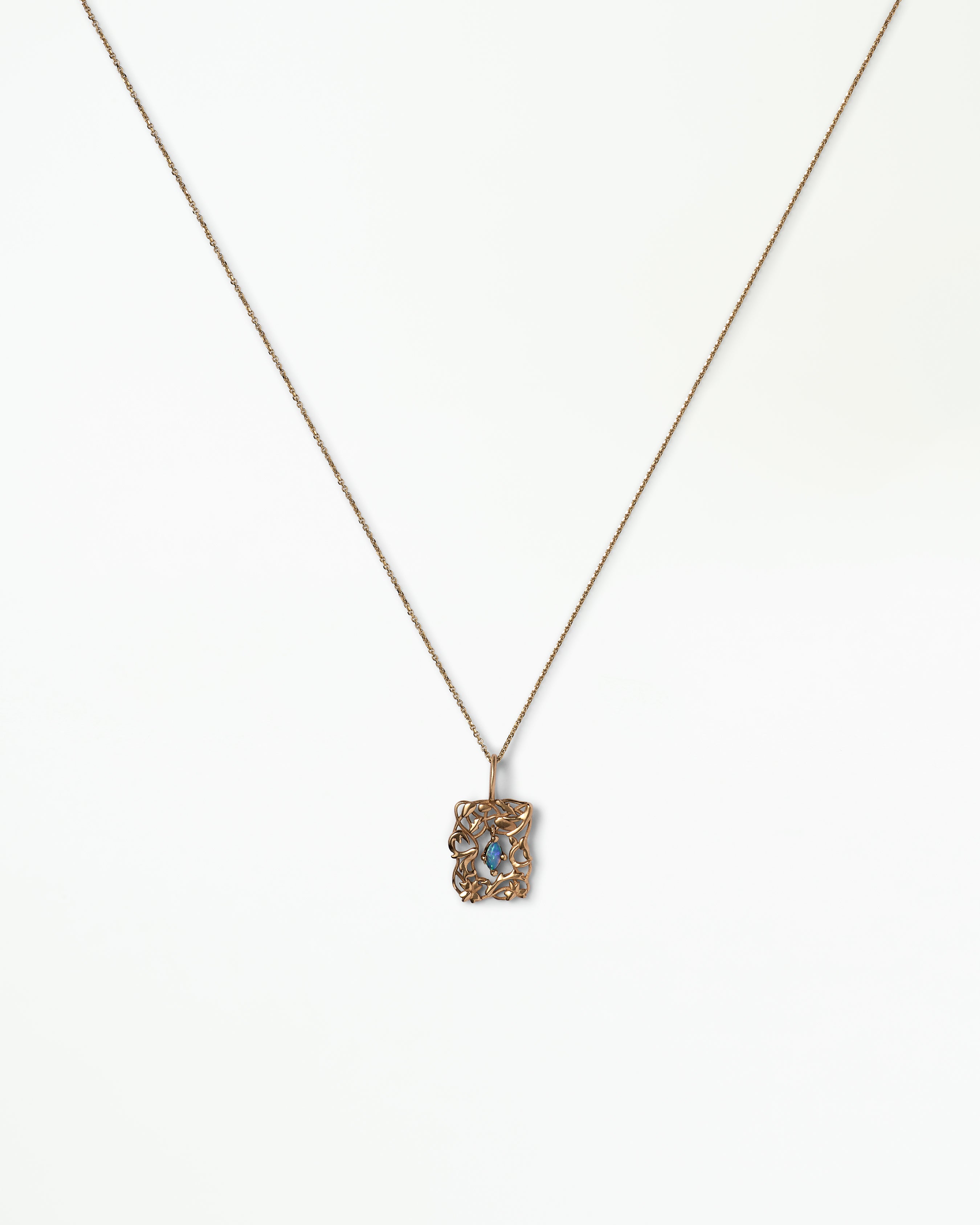 Small Opal Lace Pendant