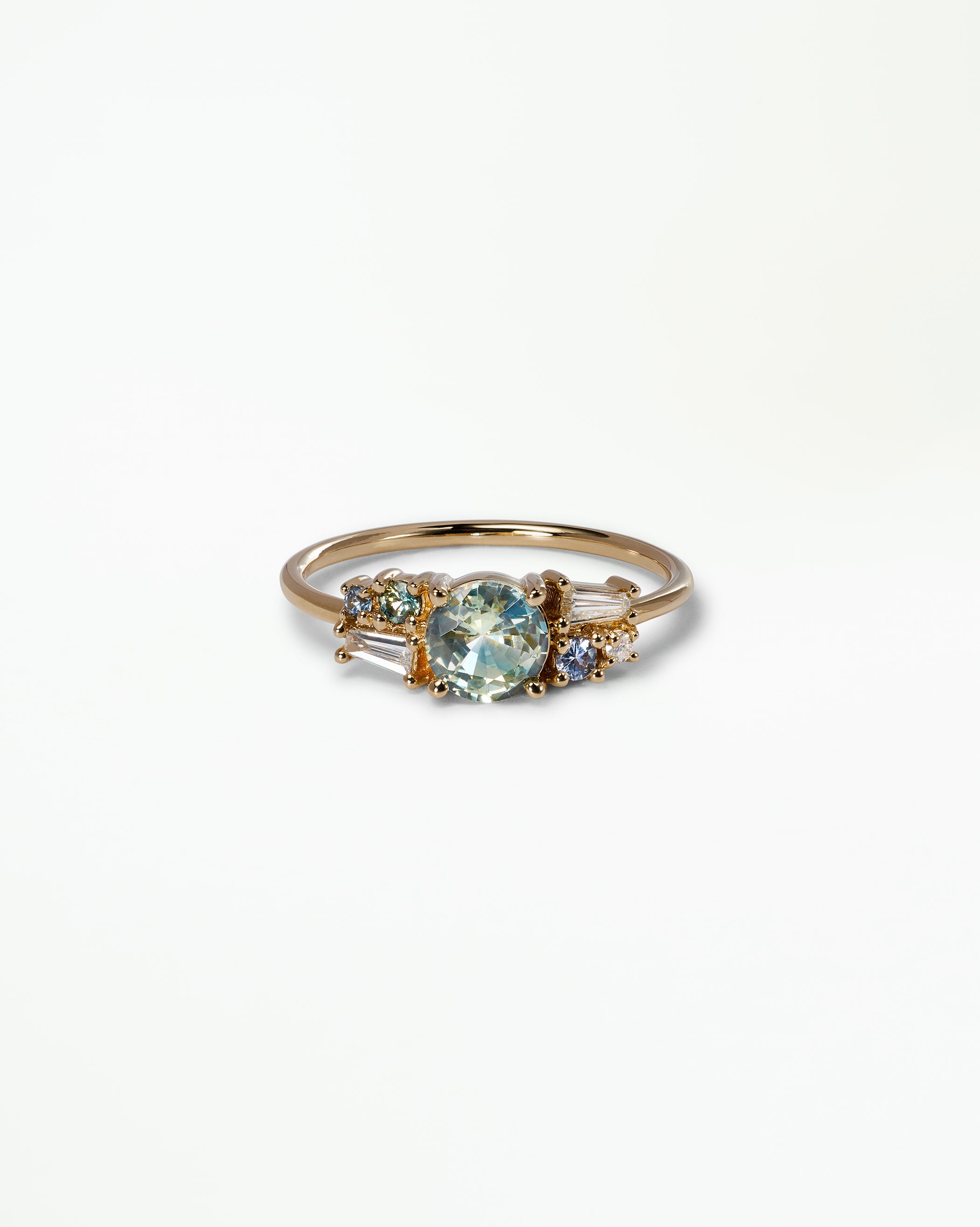 Sapphire and Diamond Mosaic Ring No. 47