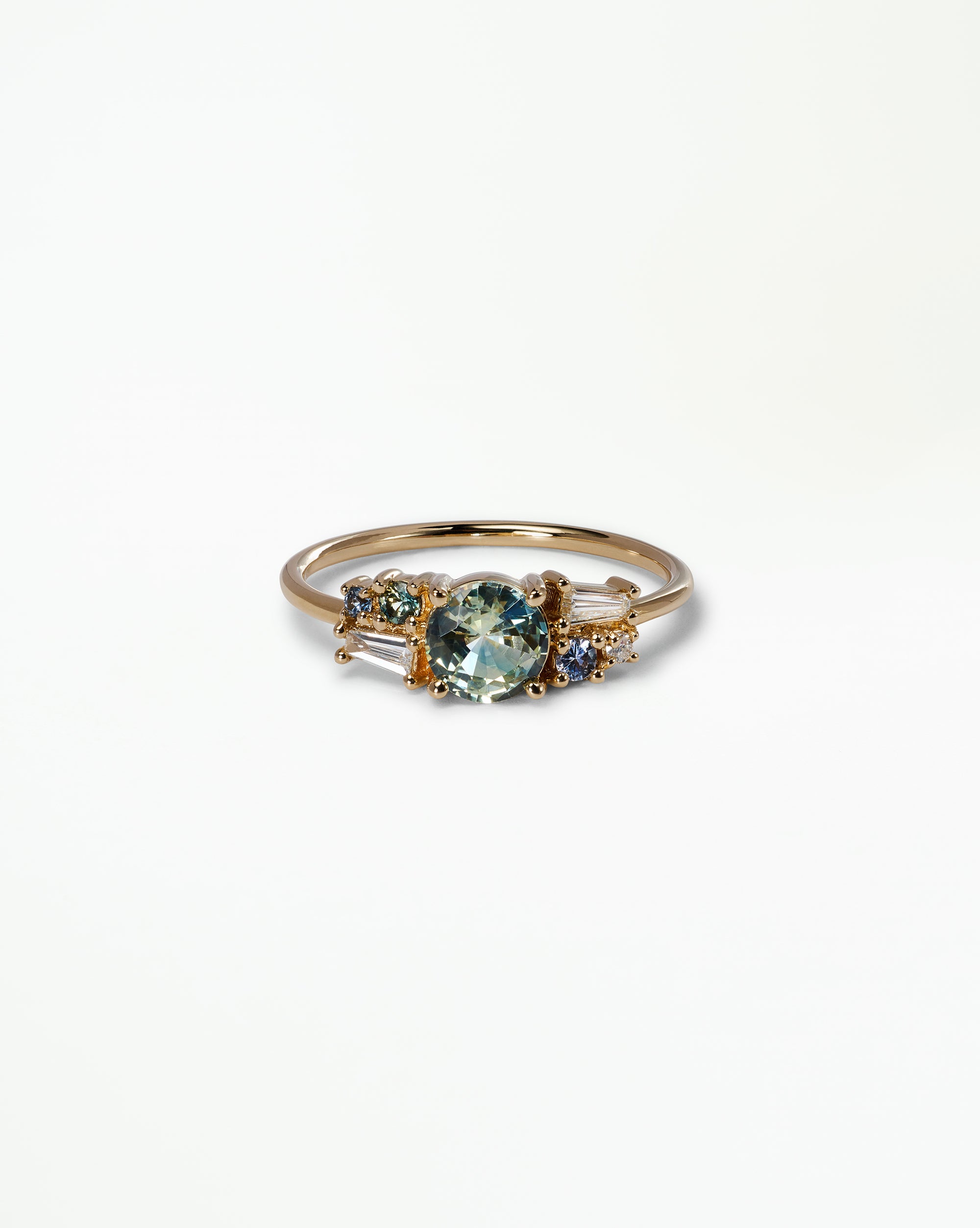 Sapphire and Diamond Mosaic Ring No. 47