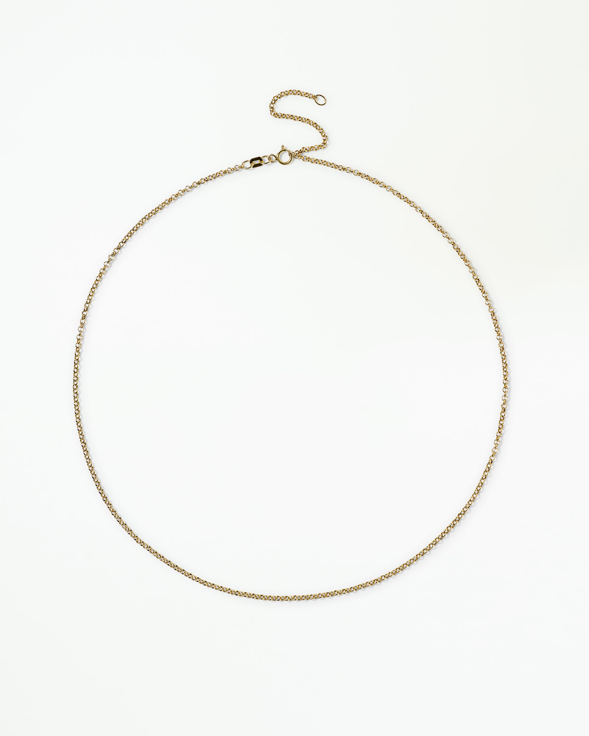 Small Gold Rolo Chain Necklace