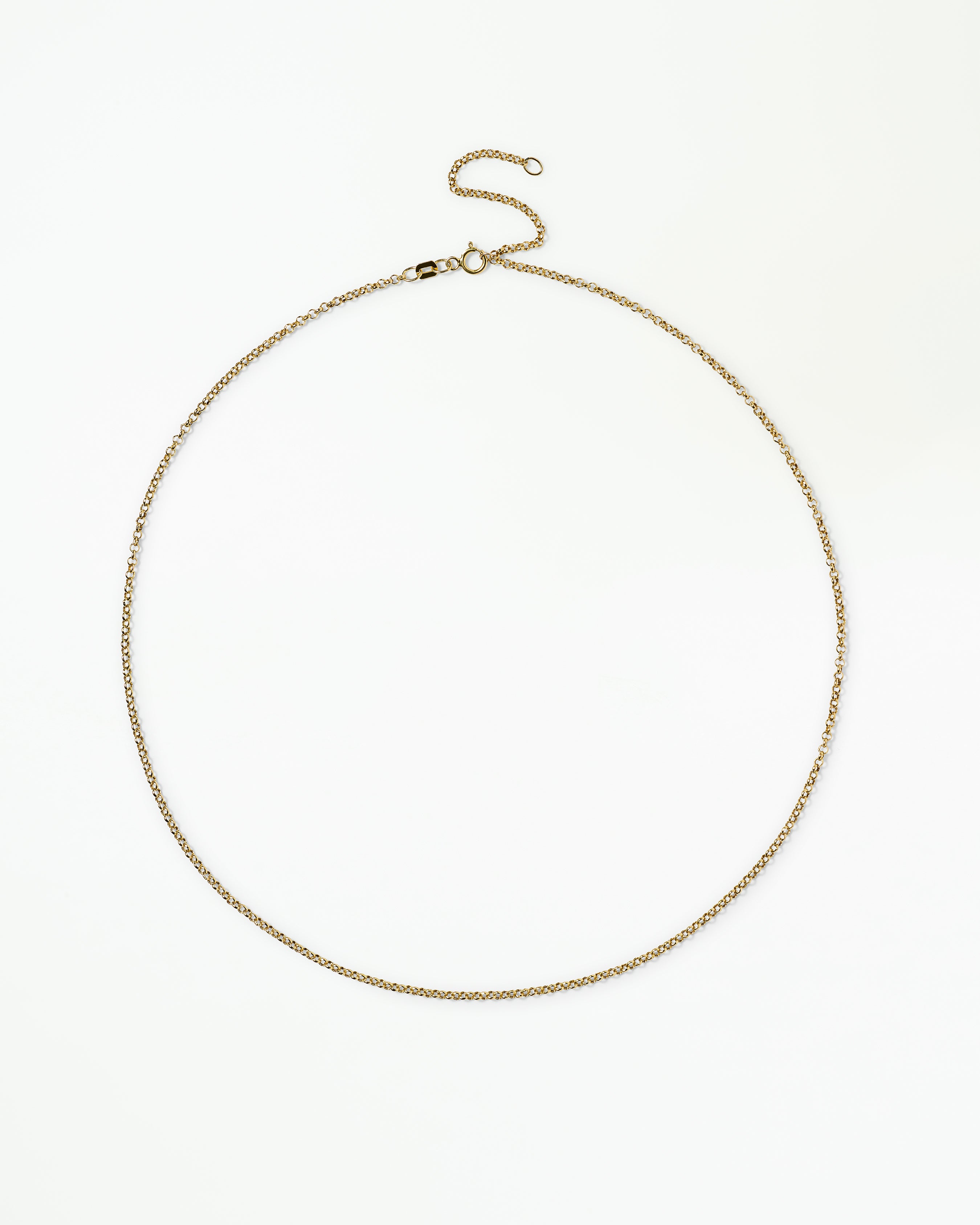 Small Gold Rolo Chain Necklace