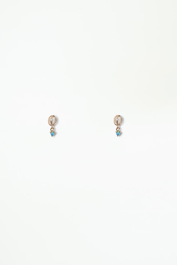 Caged Pearl & Opal Drop Earring - Single