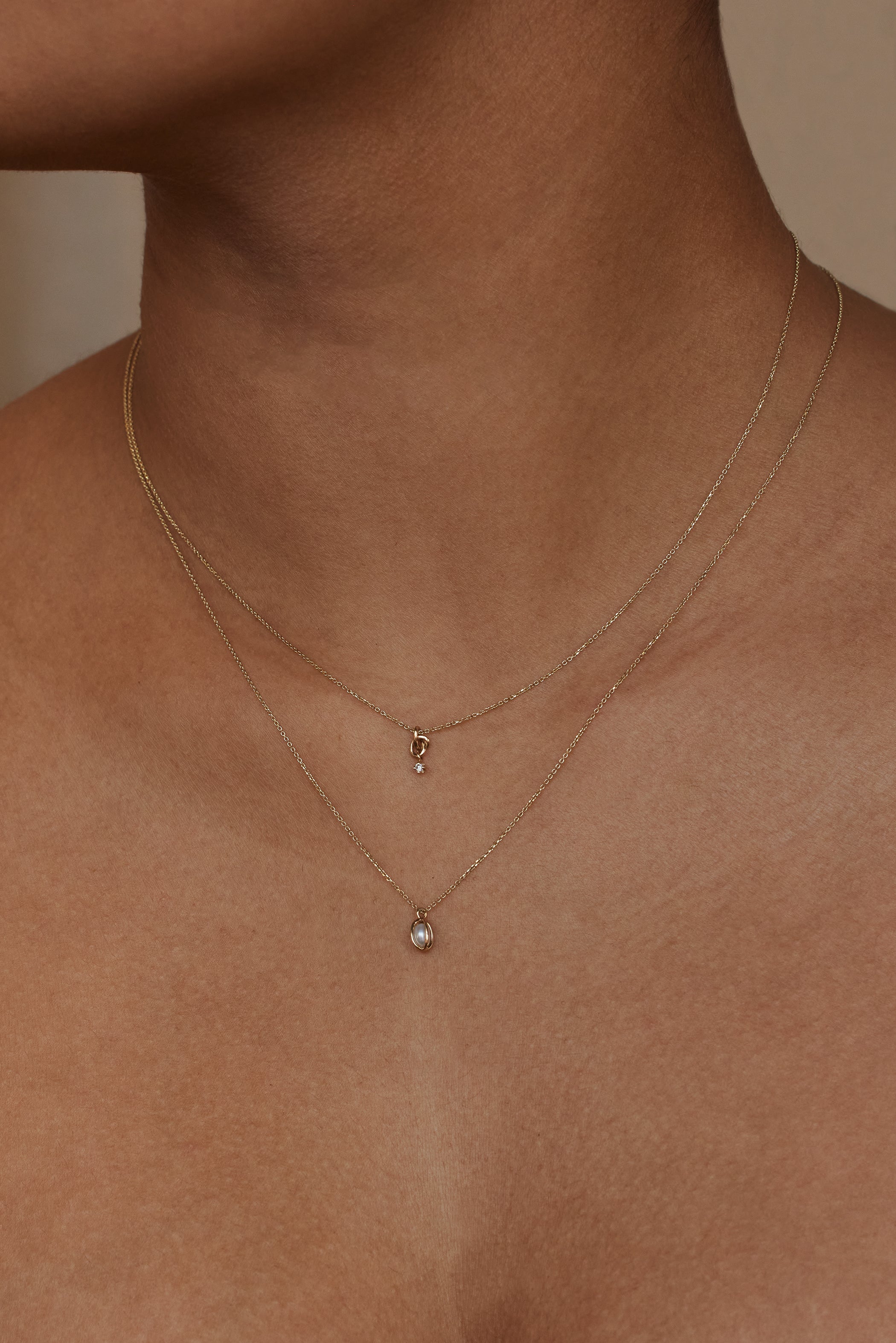 Caged Pearl Necklace Size 4mm 20 | WWAKE