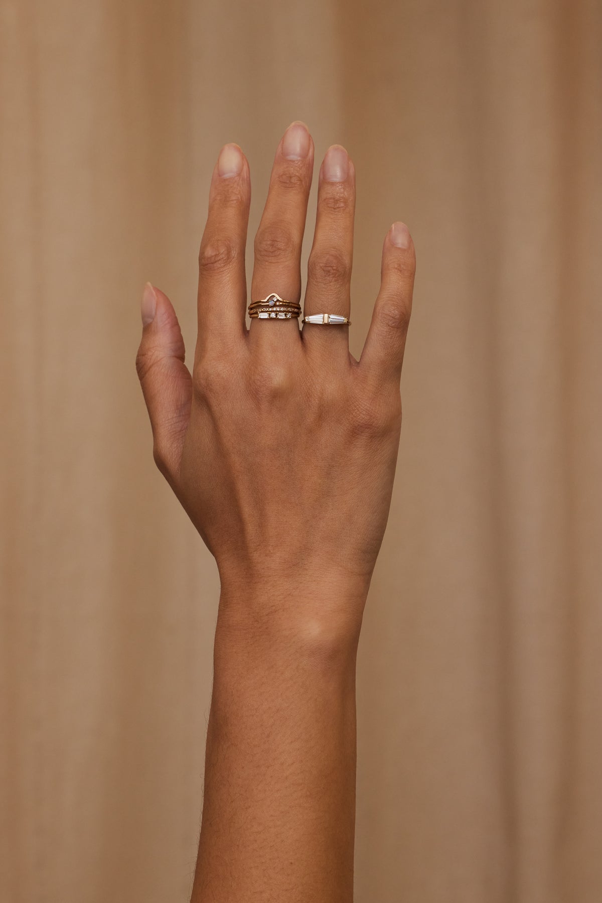Tapered Baguette Cut Diamond Mosaic Ring No. 41