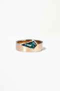 Kite Cut Sapphire Monolith Ring