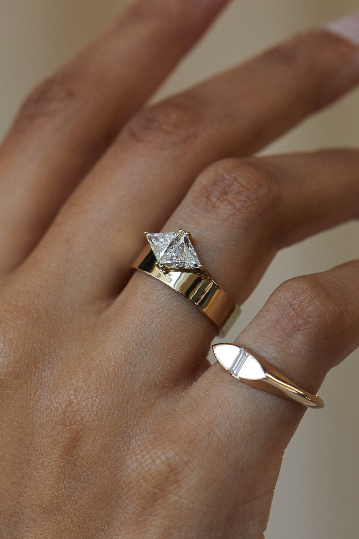 One of a Kind Diamond Trillion Bricolage No. 7 - WWAKE