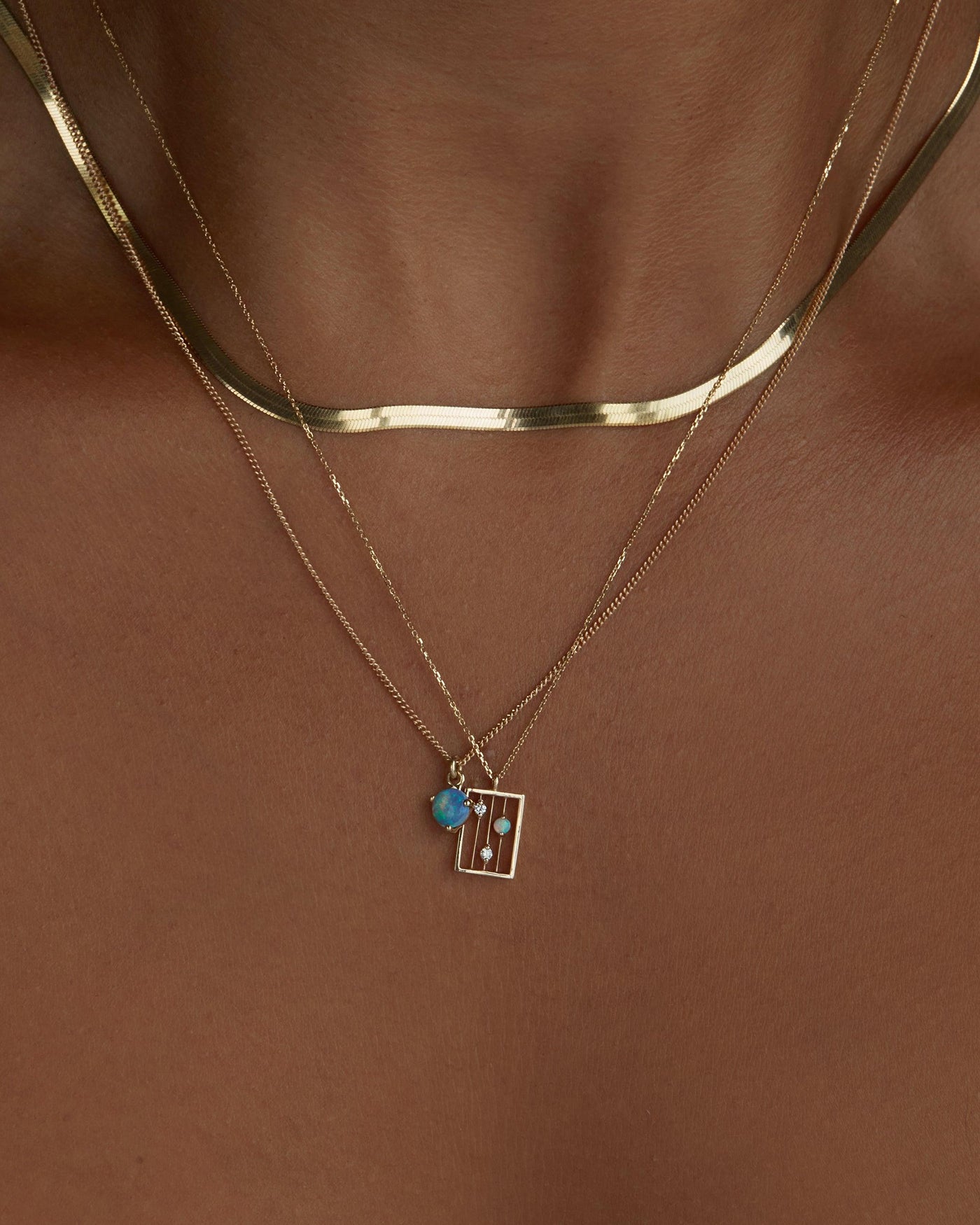 Wwake opal necklace Clearance