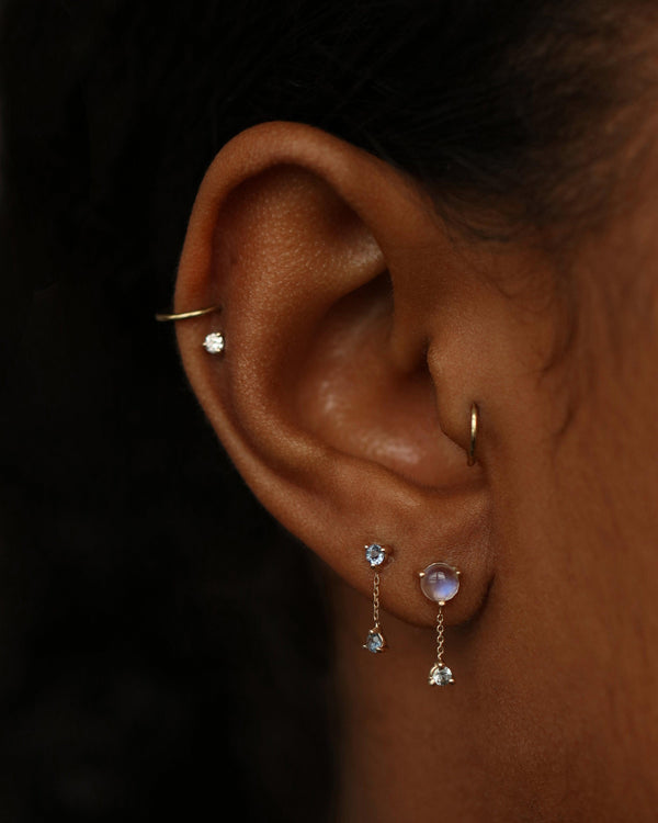 Diamond-Cut Bead Chain Tassel Drop Earrings in Sterling Silver | Zales