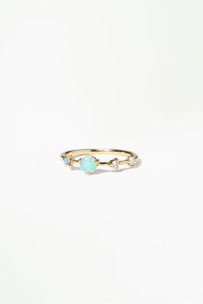WWAKE ＊ オパールのリング Large Four-Step Opal and Diamond Ring – WWAKE
