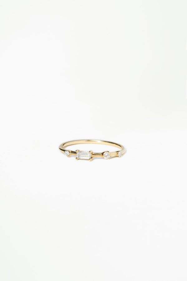 Four-Step Baguette Ring - WWAKE