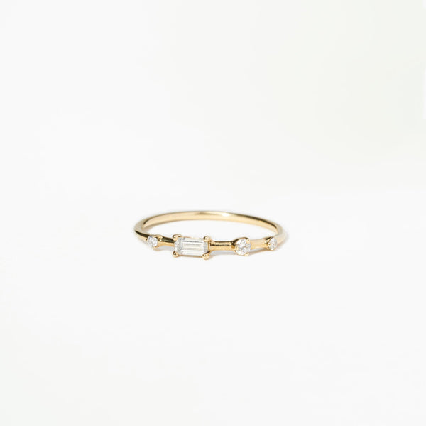 Four-Step Baguette Ring - WWAKE