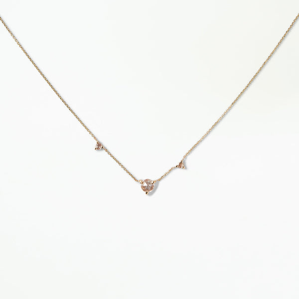 Three Step Rose Cut Diamond Necklace - WWAKE