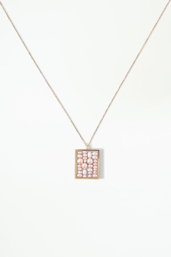 Blush Pearl Small Weaving Necklace - WWAKE