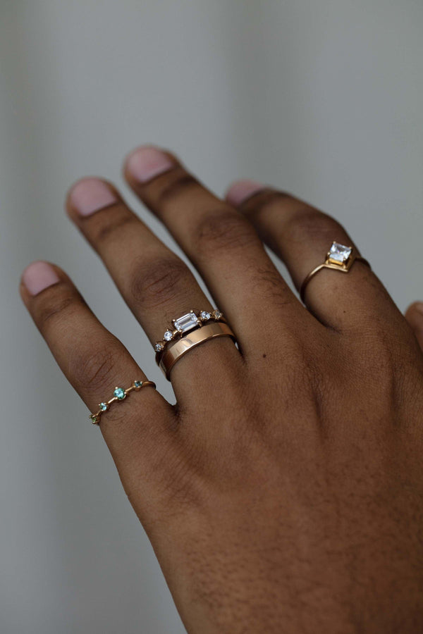 Small Screen Bands Flat wedding band with diamonds 60 photos - Astyledwedding.com