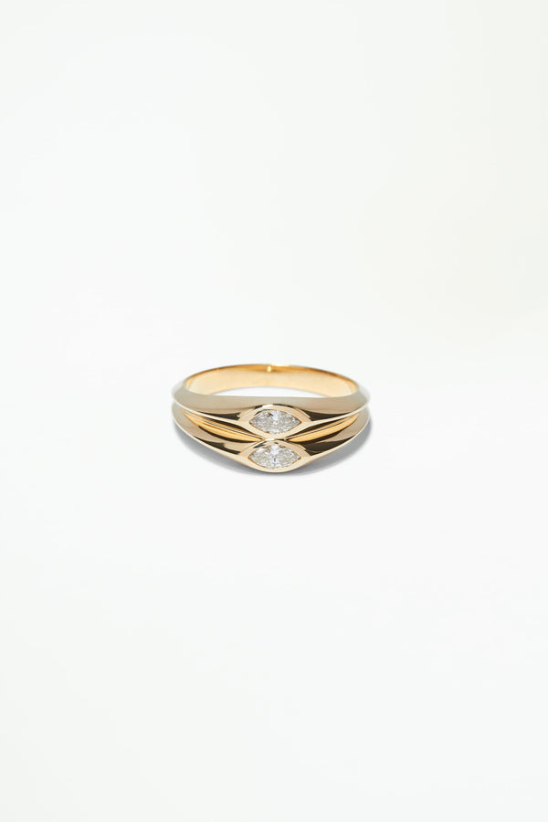 One of a Kind Mirror Signet Ring No. 1 - WWAKE