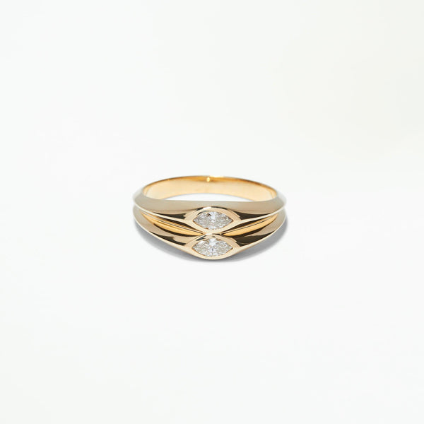 One of a Kind Mirror Signet Ring No. 1 - WWAKE